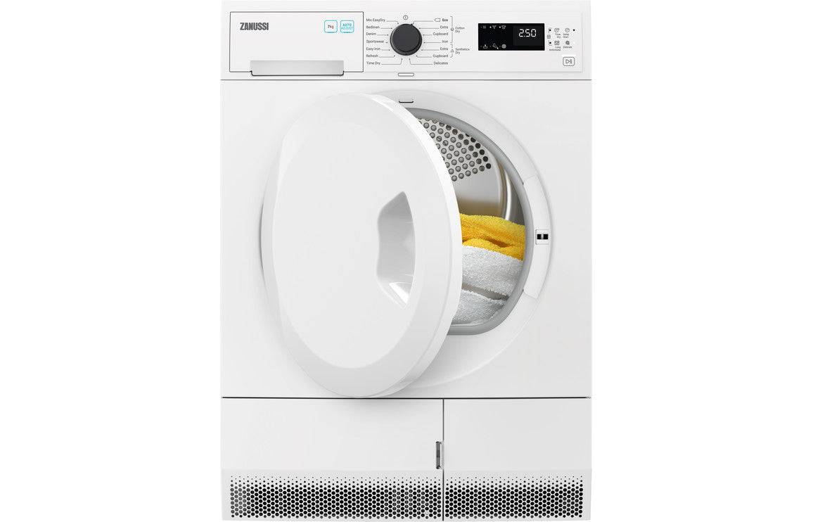 Zanussi ZDC72B4SW F/S 7kg Condenser Dryer - White