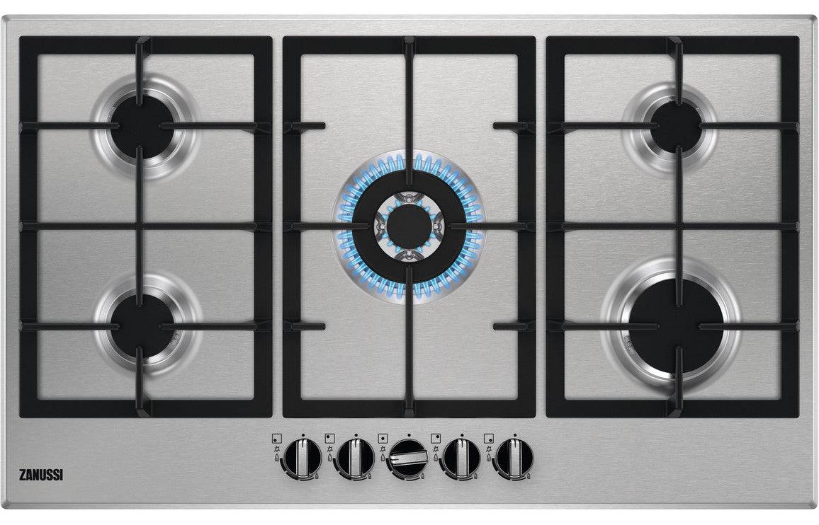 Zanussi ZGNN955X 90cm Gas Hob - St/Steel