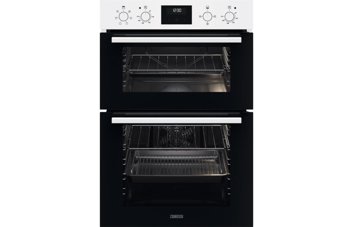 Zanussi ZKHNL3W1 Double Electric Oven - White