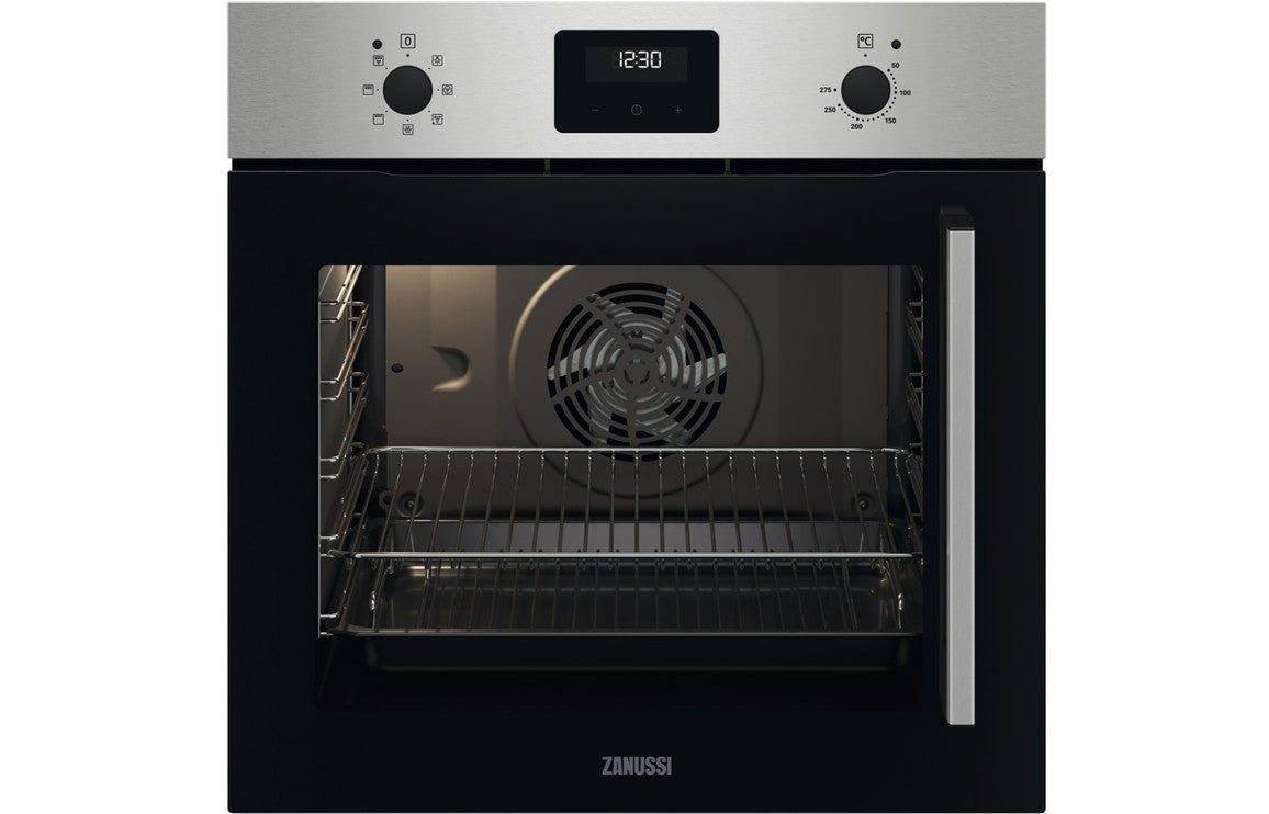Zanussi ZOCNX3XL Side Opening LHH Single Electric Oven - St/Steel