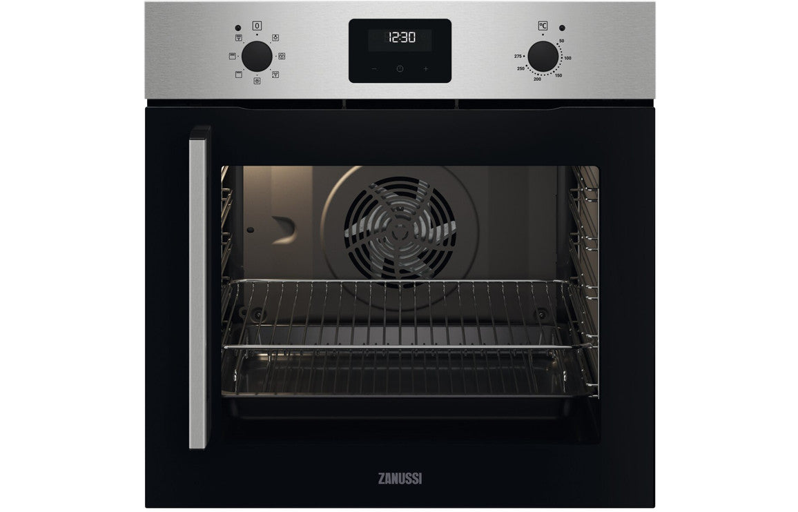 Zanussi ZOCNX3XR Side Opening RHH Single Electric Oven - St/Steel